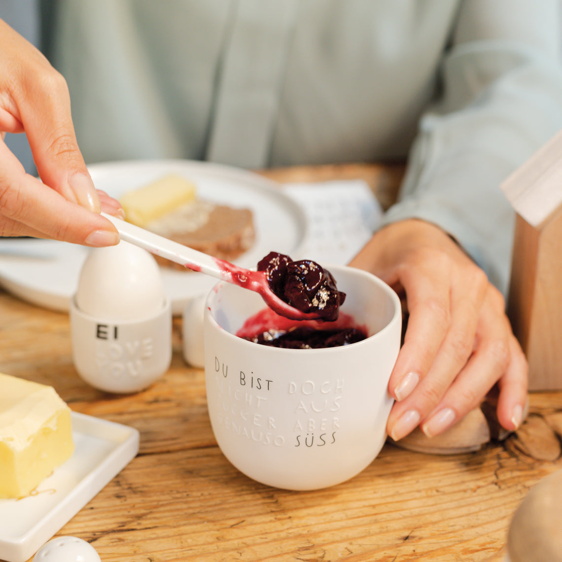 GUTEN MORGEN. ZUCKERDOSE "DU BIST DOCH NICHT AUS ZUCKER"