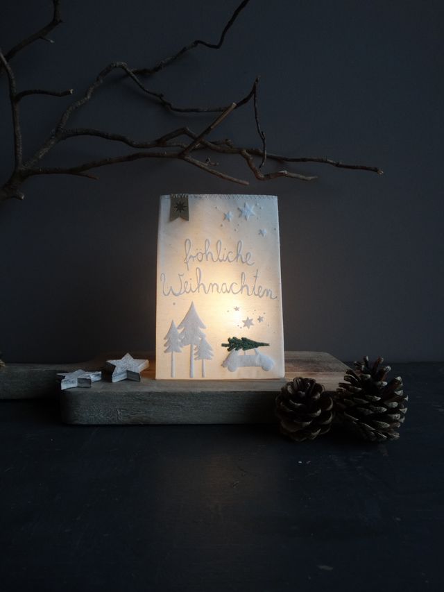 Winter Lichtbeutel - Fröhliche Weihnachten