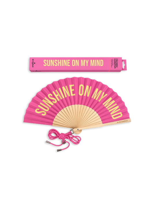 Be Famous Handfächer inclusive Handykette SUNSHINE ON MY MIND