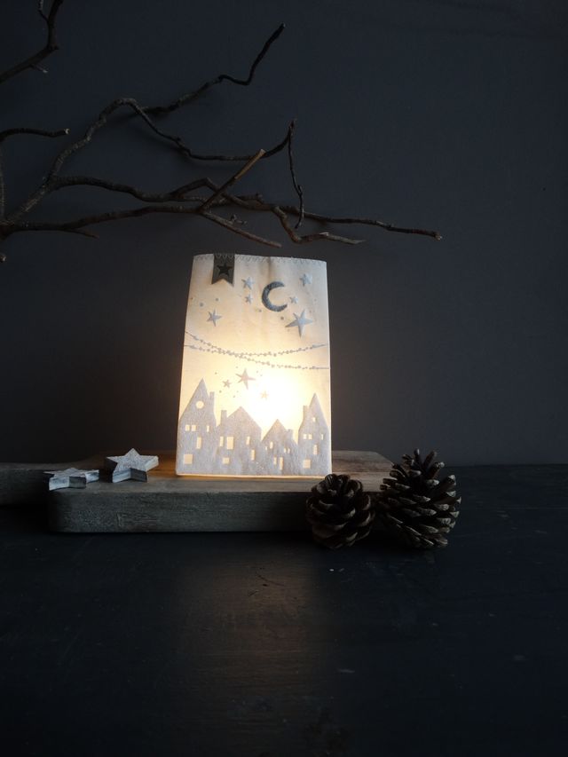 Winter Lichtbeutel - Mond&Sterne