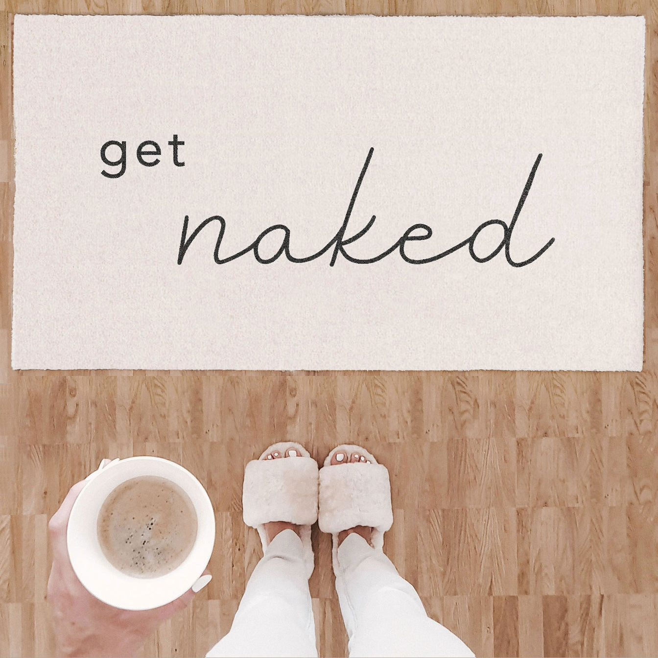 Eulenschnitt - Waschbare Matte Get naked